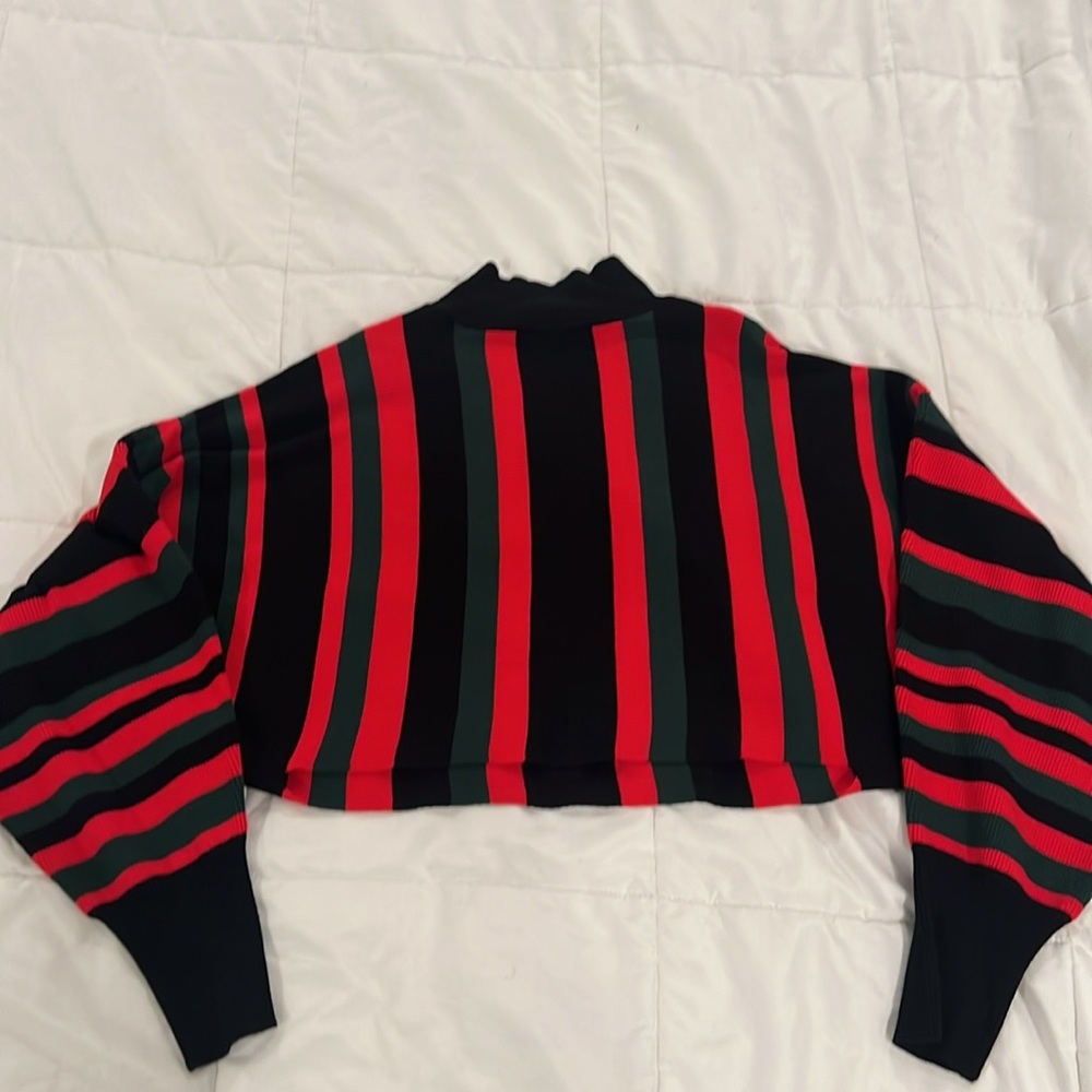 Striped Ribbed Knit Sweater - Picture 3 of 3